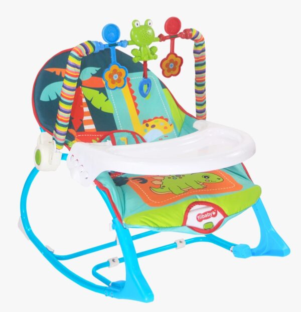 Two In One Infant To Toddler Rocker Dining Chair For Kids - Multicolor - Image 3