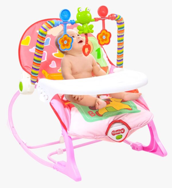 Two In One Infant To Toddler Rocker Dining Chair For Kids - Multicolor
