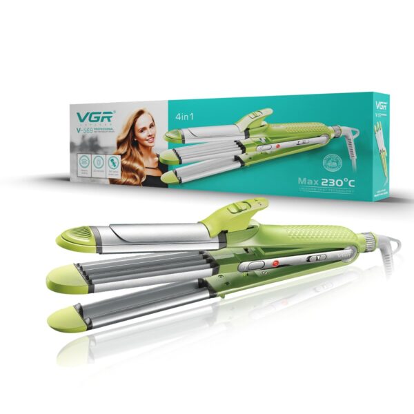Vgr V-569 4 in 1 Electric Power Cord Professional Flat Iron Hair Straightener - Image 2