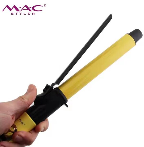 MAC Styler Yellow Color 150C-230C Portable Hair Curler Iron Wand With  Ceramic Coating - Image 2