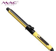 MAC Styler Yellow Color 150C-230C Portable Hair Curler Iron Wand With  Ceramic Coating