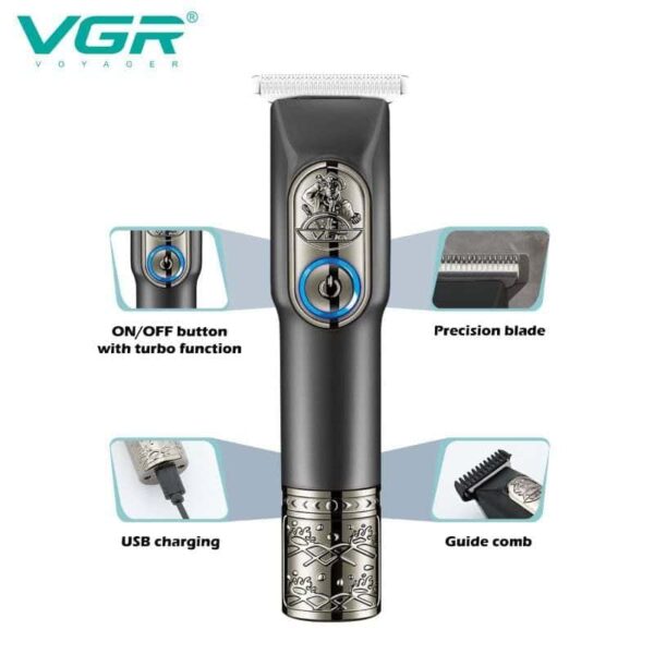 VGR V-963 Professional Rechargeable Cordless Beard Hair Trimmer - Image 3
