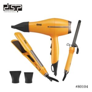 DSP 80104, Hair Care Gift Set 3in1 hair iron, hair dryer,hair curler