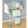 Three Layer Laundry Clothes Drying Rack With Hanger – Fold able Stainless Steel
