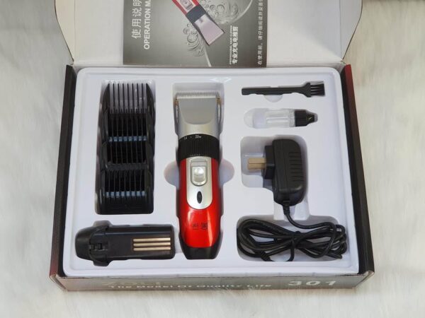 Zolis Z-301 Professional Electric Hair Clipper & Beard Trimmer Double Battery