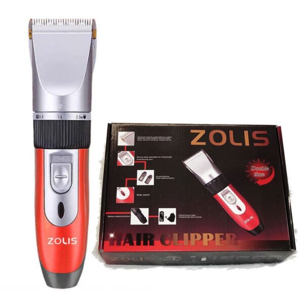 Zolis Z-301 Professional Electric Hair Clipper & Beard Trimmer Double Battery - Image 3
