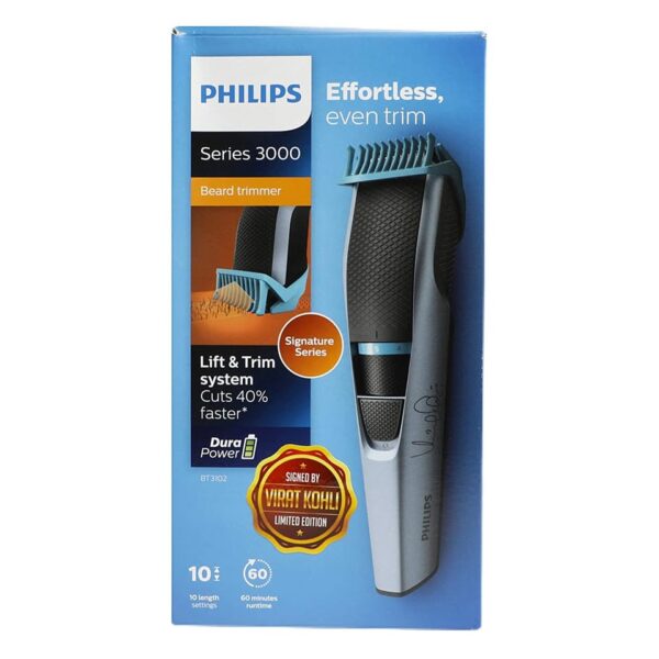 Philips BT3102/15 Cordless Beard Trimmer Black and Grey - Image 2