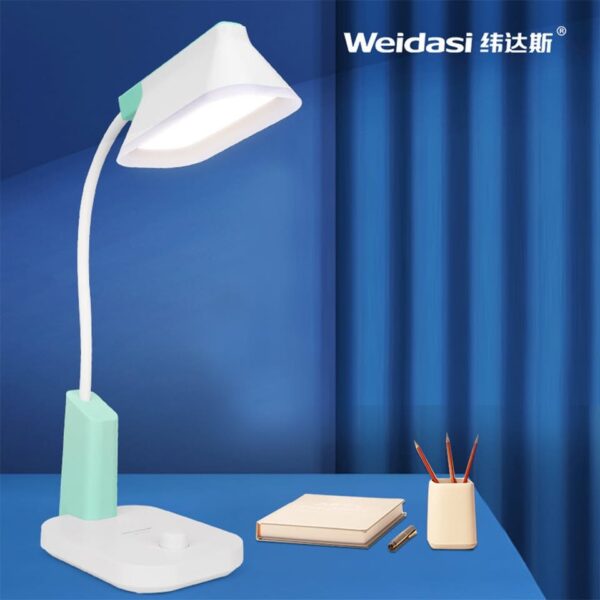 Weidasi WD-6076 Rechargeable led Desk Table Lamp with Adjustable Brightness - Image 3