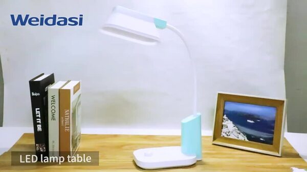 Weidasi WD-6076 Rechargeable led Desk Table Lamp with Adjustable Brightness - Image 2