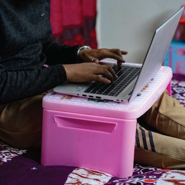 Folding Baby Reading Writing Portable Desk With Compartments - Image 3
