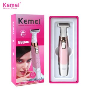 Kemei KM-1900 Eyebrow and Facial Trimmer Wet & Dry for Women