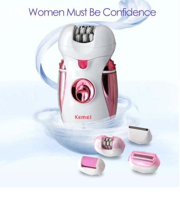 Kemei KM-2530 4 in 1 Rechargeable Epilator Shaver For Woman