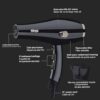 DSP Professional Hair Dryer AC Motor 3 Heat/3 Speed Setting, Cold Shot Button, 2200W - Image 2