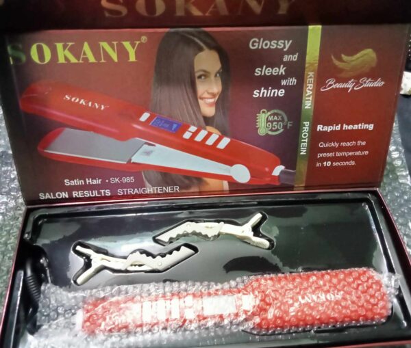 Professional Sokany Hair Straightener Sk-985 Max