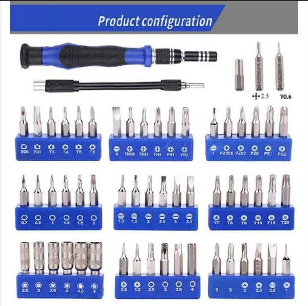 58-in-1 Screwdriver Set Multifunctional DIY Disassembly Mobile Phone Computer Maintenance Tool Batch - Image 5