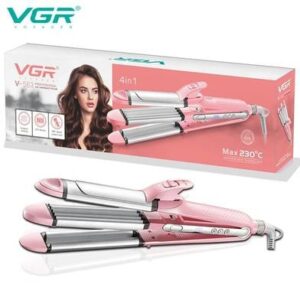 VGR V-563 Multi-Styler 4-in-1 Straightener, Curler, Crimper and Waver Salon Series for Women
