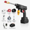 Portable Cordless High Pressure Spray Water Gun, Cordless Car Washing Spray Gun High Pressure Car Washing Jet Spray - Image 2