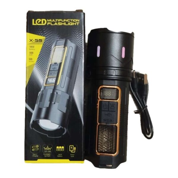 RM Torch Light-X55 with Power Bank - Image 2