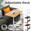 Laptop Desk Table Metal Frame and MDF Desktop Home Office Furniture Folding Computer Table