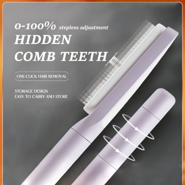 Self Cleaning Fashion Hair Comb Self Cleaning Hair Brush - Image 4