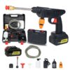 Portable Cordless High Pressure Spray Water Gun, Cordless Car Washing Spray Gun High Pressure Car Washing Jet Spray