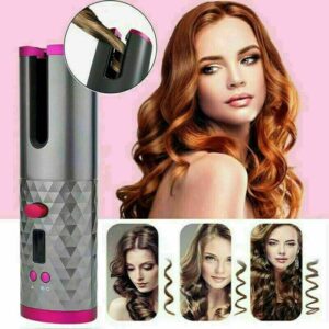 Automatic Hair Curler Cordless USB Rechargeable Ceramic Curling Iron