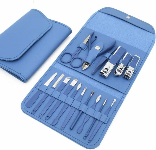 16Pcs Manicure Set Stainless Steel Nail Clippers Kit And Pedicure - Image 3