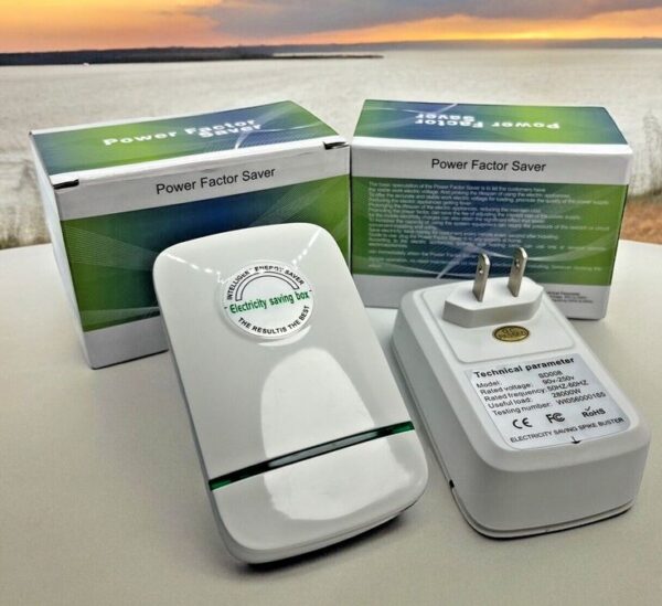 2PCS Power Save, Energy Saver, Electricity Saving Box Household Office Market Device Electric Smart US Plug - Image 3