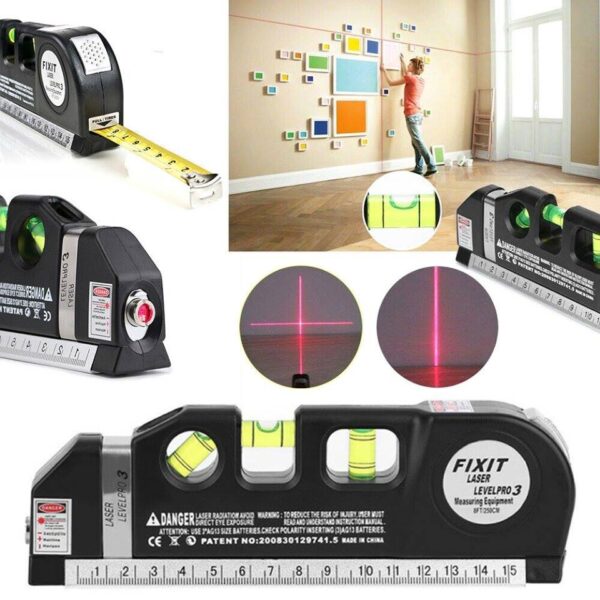Fixit Laser Level Pro 3 Measuring Tape