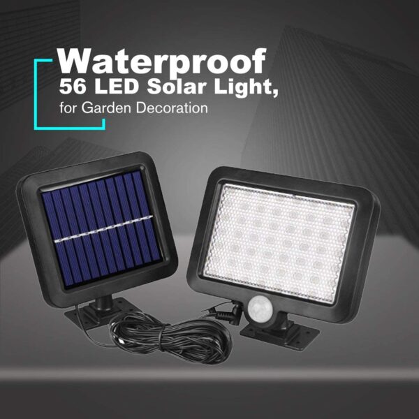 56LED Indoor Outdoor Solar Power Sensor Light - Image 2